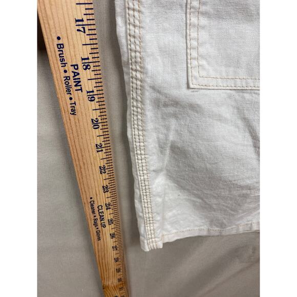 Free People x Dr Collectors Peace Carpenter Pants Sz Large Teddy Forever Hemp - Picture 8 of 12